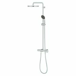 Blitzangebot 🎉 BAUHAUS Grohe Vitalio Start Duschsystem 250 Mit Thermostatarmatur, Lochabstand: 101,6 Cm, Anzahl Strahlarten: 2 Stk., Chrom 🔔 -Duschsysteme Verkäufe 12 102