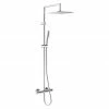 Billig 🥰 BAUHAUS Hansa Prisma Duschsystem Mit Thermostatarmatur, Lochabstand: 83 Cm, Anzahl Strahlarten: 2 Stk., Chrom ❤️