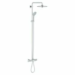 Bestes Angebot 👏 BAUHAUS Grohe Duschsystem Euphoria 260 Mit Thermostatarmatur, Lochabstand: 147,1 Cm, Anzahl Strahlarten: 3 Stk., Chrom 👍