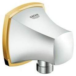 Neu 🎉 BAUHAUS Grohe Grandera Brauseanschluss ½″, Chrom/Gold 😍