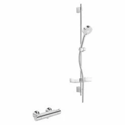 Bestpreis ✔️ BAUHAUS Hansa Micra Brause-Set Anzahl Funktionen: 3, Durchmesser Handbrause: 9,5 Cm, Chrom ❤️