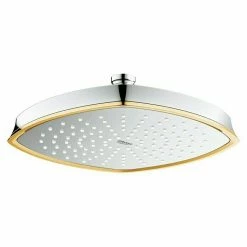 Blitzangebot 🤩 BAUHAUS Grohe Kopfbrause Grandera 210 22,1 X 22,1 Cm, 18 L/min Bei 3 Bar, Chrom/Gold ❤️