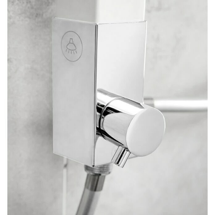 Coupon 😀 BAUHAUS Mixomat Duschpaneel Cityline 2.0 Höhe: 120 Cm, Mit Umsteller, Verchromt/Weiß ✨ 6 Coupon 😀 BAUHAUS Mixomat Duschpaneel Cityline 2.0 Höhe: 120 Cm, Mit Umsteller, Verchromt/Weiß ✨ – Bild 6