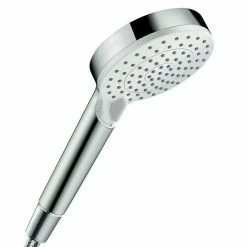Schlussverkauf 🧨 BAUHAUS Hansgrohe Crometta Handbrause Vario Anzahl Funktionen: 2, Durchmesser: 10 Cm, Weiß/Chrom 🎉