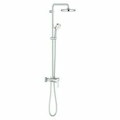 Am billigsten 🎉 BAUHAUS Grohe Duschsystem Tempesta Cosmopolitan Mit Einhebelmischer, Lochabstand: 101,1 Cm, Anzahl Strahlarten: 2 Stk., Chrom 🌟