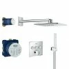 Neu 🥰 BAUHAUS Grohe SmartControl Überkopfbrausen-Set Chrom, Eckig, Metall, Anzahl Funktionen: 2 👏