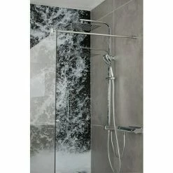 Schlussverkauf 💯 BAUHAUS Camargue Duschsystem Manhattan Lochabstand: 70 Cm, Anzahl Strahlarten: 3 Stk., Chrom 🔔 -Duschsysteme Verkäufe 12 136