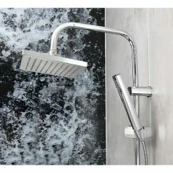 Auslauf 🧨 BAUHAUS Mixomat Duschsystem Boston Anzahl Strahlarten: 1 Stk., Chrom 🔔 -Duschsysteme Verkäufe 12 17