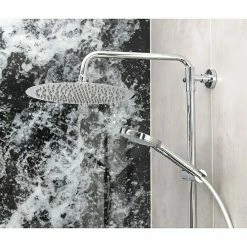 Neu 🎉 BAUHAUS Camargue Duschsystem Los Angeles Mit Thermostatarmatur, Anzahl Strahlarten: 3 Stk., Chrom 🧨 -Duschsysteme Verkäufe 12 192