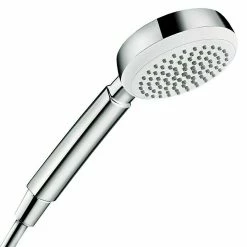 Budget 👍 BAUHAUS Hansgrohe Crometta Handbrause 100 Anzahl Funktionen: 1, Durchmesser: 10 Cm, Weiß/Chrom ✨