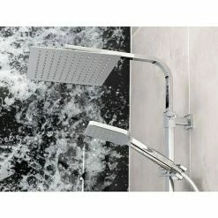 Brandneu 🤩 BAUHAUS Camargue Duschsystem Arizona Mit Thermostatarmatur, Anzahl Strahlarten: 3 Stk., Chrom 👍 -Duschsysteme Verkäufe 12 221