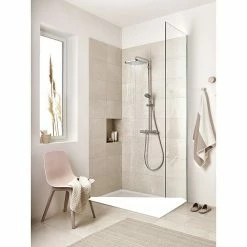 Top 10 💯 BAUHAUS Grohe Vitalio Start Duschsystem Typ 2 Mit Thermostatarmatur, Lochabstand: 101,6 Cm, Chrom ⭐ -Duschsysteme Verkäufe 12 304