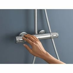 Brandneu ❤️ BAUHAUS Grohe Vitalio Joy Duschsystem 260 Mit Thermostatarmatur, Lochabstand: 100,5 Cm, Anzahl Strahlarten: 3 Stk., Chrom 💯 -Duschsysteme Verkäufe 12 371