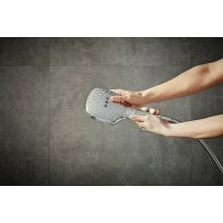 Am billigsten 🔥 BAUHAUS Hansgrohe Handbrause Raindance Select E 120 Anzahl Funktionen: 3, Durchmesser: 12 Cm, Chrom ✔️ -Duschsysteme Verkäufe 12 424