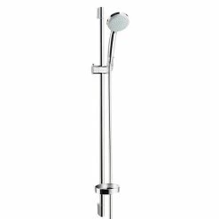 Bester Verkauf 🎁 BAUHAUS Hansgrohe Brausegarnitur Croma 100 Vario Lochabstand: 91,5 Cm, Art Strahl: Rain, Normalstrahl, Massagestrahl, Shampoostrahl, Chrom ❤️