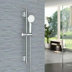 Bestes Angebot 🤩 BAUHAUS Mixomat Brausegarnitur Lech Art Strahl: Sanfter Duschregen, Chrom 🤩 -Duschsysteme Verkäufe 12 450