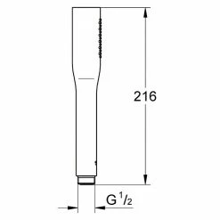 Billig 💯 BAUHAUS Grohe Handbrause Vitalio Get Anzahl Funktionen: 1, Chrom 🔔 -Duschsysteme Verkäufe 12 463