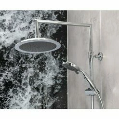 Neu ✨ BAUHAUS Mixomat Duschsystem Dallas Mit Umsteller, Lochabstand: 67 Cm, Anzahl Strahlarten: 5 Stk., Chrom/Anthrazit 😉 -Duschsysteme Verkäufe 12 492