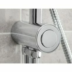 Neu ✨ BAUHAUS Mixomat Duschsystem Dallas Mit Umsteller, Lochabstand: 67 Cm, Anzahl Strahlarten: 5 Stk., Chrom/Anthrazit 😉 -Duschsysteme Verkäufe 12 495