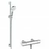 Neu 😀 BAUHAUS Hansgrohe Crometta Brause-Set Vario/Ecostat 1001 CL Lochabstand: 91,5 Cm, Chrom/Weiß ❤️
