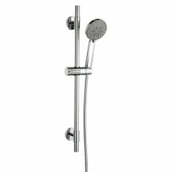 Am billigsten 😀 BAUHAUS Mixomat Brausegarnitur Spitter Art Strahl: Sanfter Duschregen, Massageregen, Luftumsprudelter Duschregen, Chrom 🤩