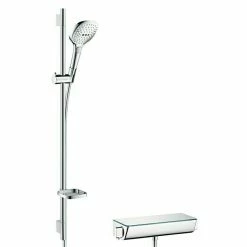 Blitzangebot ✨ BAUHAUS Hansgrohe Brause-Set Raindance Select E 120/Ecostat Select Lochabstand: 91,5 Cm, Chrom 💯