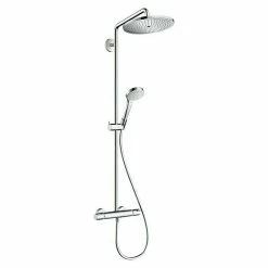 Blitzangebot 💯 BAUHAUS Hansgrohe Duschsystem Croma Select S Showerpipe 280 Mit Thermostatarmatur, Lochabstand: 103,8 Cm, Anzahl Strahlarten: 3 Stk., Chrom ✔️