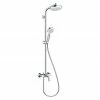 Schlussverkauf ⌛ BAUHAUS Hansgrohe Duschsystem Crometta Showerpipe 160 Mit Einhebelmischer, Lochabstand: 92,7 Cm, Anzahl Strahlarten: 4 Stk., Chrom/Weiß ❤️