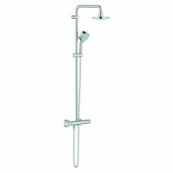 Am billigsten 😉 BAUHAUS Grohe Duschsystem Tempesta Mit Thermostatarmatur, Lochabstand: 101,6 Cm, Anzahl Strahlarten: 2 Stk., Chrom 😀