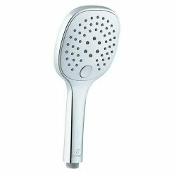 Bestes Angebot ❤️ BAUHAUS Camargue Handbrause Gratl Anzahl Funktionen: 3, Weiß/Chrom 🧨 -Duschsysteme Verkäufe 12 625