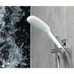 Aktion 🔔 BAUHAUS Mixomat Brausegarnitur Gulfoss Art Strahl: Sanfter Duschregen, Chrom/Weiß 🔥 10 Aktion 🔔 BAUHAUS Mixomat Brausegarnitur Gulfoss Art Strahl: Sanfter Duschregen, Chrom/Weiß 🔥 -Duschsysteme Verkäufe 12 646