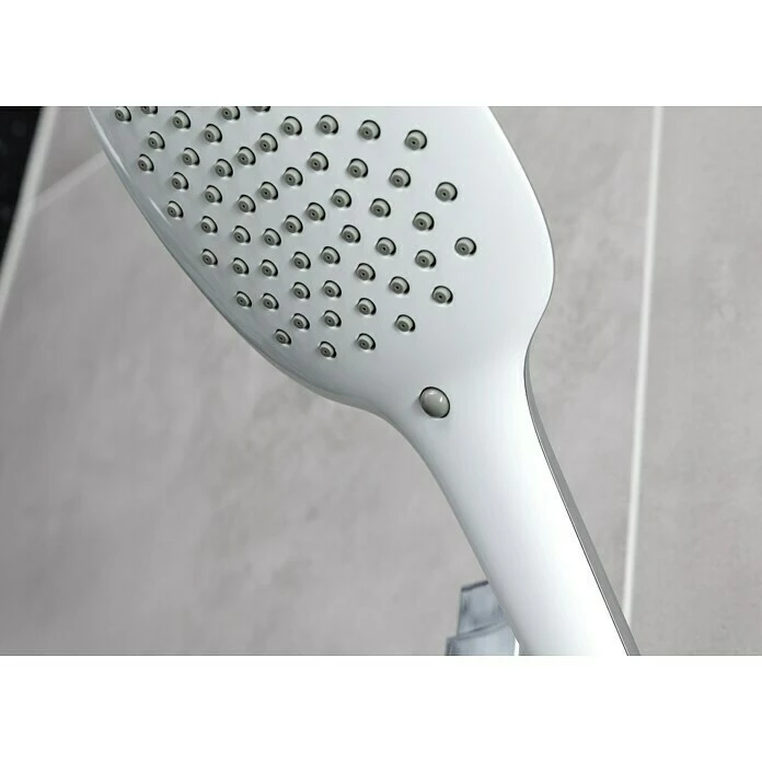 Aktion 🔔 BAUHAUS Mixomat Brausegarnitur Gulfoss Art Strahl: Sanfter Duschregen, Chrom/Weiß 🔥 6 Aktion 🔔 BAUHAUS Mixomat Brausegarnitur Gulfoss Art Strahl: Sanfter Duschregen, Chrom/Weiß 🔥 – Bild 6