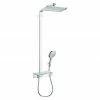 Rabatt 🎁 BAUHAUS Hansgrohe Duschsystem Raindance E Showerpipe 360 Mit Thermostatarmatur, Anzahl Strahlarten: 3 Stk., Chrom, Höhe: 110 Cm ❤️