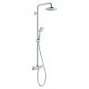 Großhandel 🥰 BAUHAUS Hansgrohe Duschsystem Croma Select E Showerpipe 180 Mit Thermostatarmatur, Lochabstand: 98,1 Cm, Anzahl Strahlarten: 3 Stk., Chrom/Weiß 😍