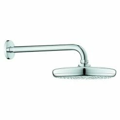 Bester Verkauf ✔️ BAUHAUS Grohe Tempesta Kopfbrausen-Set Durchmesser: 21 Cm, 9,5 L/min Bei 3 Bar, Wandmontage, Chrom ⭐