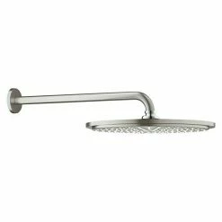Aktion 🔥 BAUHAUS Grohe Kopfbrausen-Set Rainshower Cosmopolitan 310 Durchmesser: 31 Cm, 9,5 L/min Bei 3 Bar, Wandmontage, Supersteel 🔔
