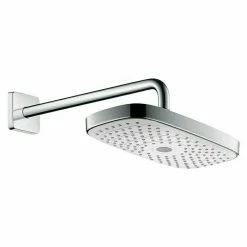 Coupon 🔥 BAUHAUS Hansgrohe Kopfbrausen-Set Raindance Select E 300 16 X 30 Cm, 15 L/min Bei 3 Bar, Wandmontage, Weiß/Chrom ⌛