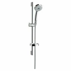 Bestpreis ⭐ BAUHAUS Hansgrohe Brausegarnitur Croma 100 Multi Jet Lochabstand: 62,5 Cm, Anzahl Funktionen: 3 Stk., Verchromt ✔️