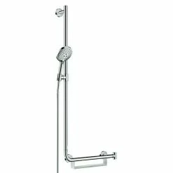 Großhandel 🎁 BAUHAUS Hansgrohe Brausegarnitur Raindance Select S 120 Art Strahl: Rain, RainAir, Whirl, Chrom, Halterung Rechts ❤️