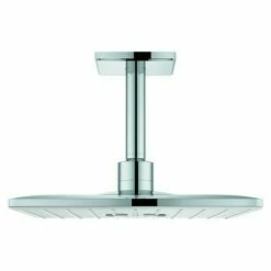 Großhandel 🎉 BAUHAUS Grohe Kopfbrausen-Set Rainshower Smartactive 310 Cube 31 X 31 Cm, 25 L/min Bei 3 Bar, Deckenmontage, Moonwhite/Chrom 😍