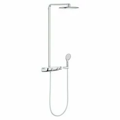 Bester Verkauf ⌛ BAUHAUS Grohe Duschsystem Rainshower SmartControl 360 Mono Mit Thermostatarmatur, Lochabstand: 100,6 Cm, Anzahl Strahlarten: 5 Stk., Chrom 🌟
