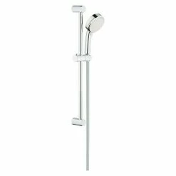 Budget 👏 BAUHAUS Grohe Tempesta Cosmopolitan Brausegarnitur 100 Typ 2 Lochabstand: 62 Cm, Art Strahl: Rain, Jetstrahl, Chrom, Anzahl Strahlarten: 2 Stk. ✨