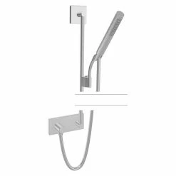 Schlussverkauf 🤩 BAUHAUS Hansa Living Brausegarnitur Art Strahl: Intensiver Duschregen, Chrom 😍