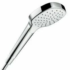 Neu 🔥 BAUHAUS Hansgrohe Handbrause Croma Select E Anzahl Funktionen: 1, Durchmesser: 11 Cm, Weiß/Chrom ✔️