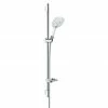 Schlussverkauf 🎉 BAUHAUS Hansgrohe Brausegarnitur Raindance Select E 150 Lochabstand: 91,5 Cm, Art Strahl: RainAir, CaresseAir, Mix, Chrom/Weiß 😀