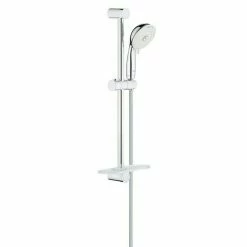 Bestpreis 👏 BAUHAUS Grohe Tempesta Rustic Brausegarnitur 100 EcoJoy Lochabstand: 62 Cm, Art Strahl: Massagestrahl, Jetstrahl, Rain, Rain O², Chrom 🤩
