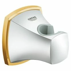 Großhandel 🔔 BAUHAUS Grohe Grandera Brausehalter Metall, Chrom/Gold ⌛